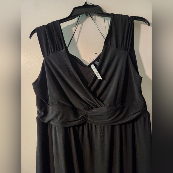 NWT NY Collection Maxi dress, black, 1X - Picture 3 of 6